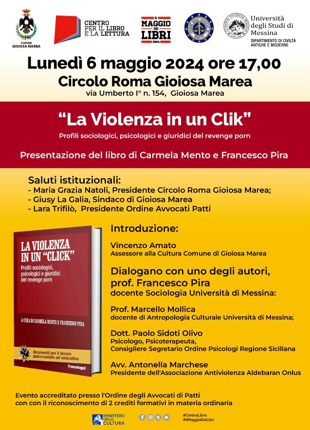 Evento formativo 6 maggio 2024 ore 17.00 – Gioiosa Marea